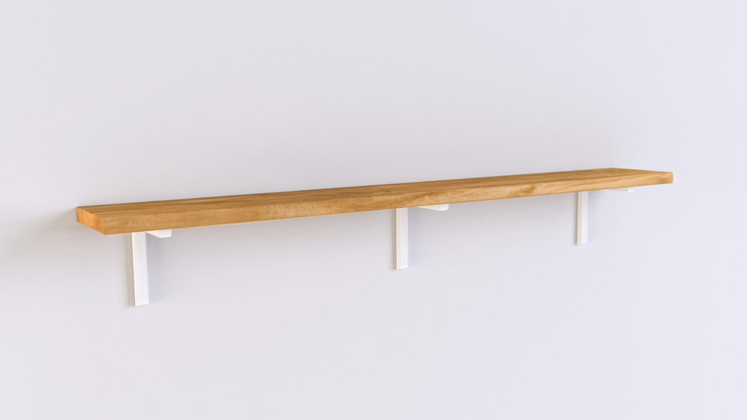 Adjustable Explicit drive Drewniana półka wisząca z drewna dębowego BELL | SFD Meble
