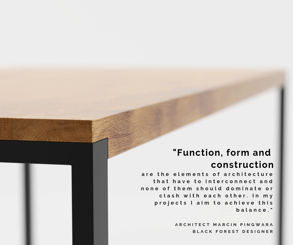 stół i krzesła w stylu skandynawskim